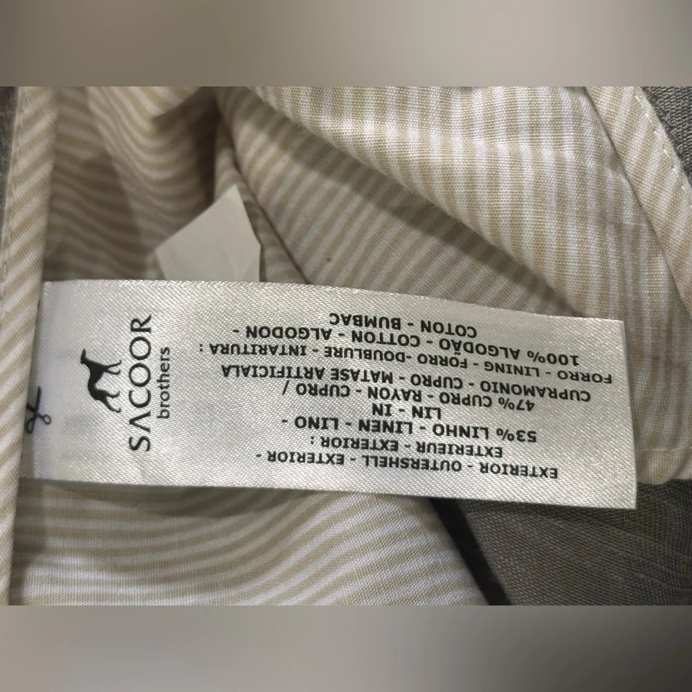 SACOOR BROTHERS Men's Gray Casual Pants